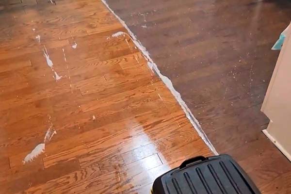 Before After Hardwood Floor Cleaning