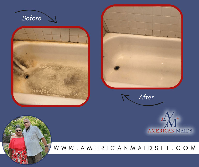 Cincinnati Ohio Housecleaners American Maids Bathtub Cleaning