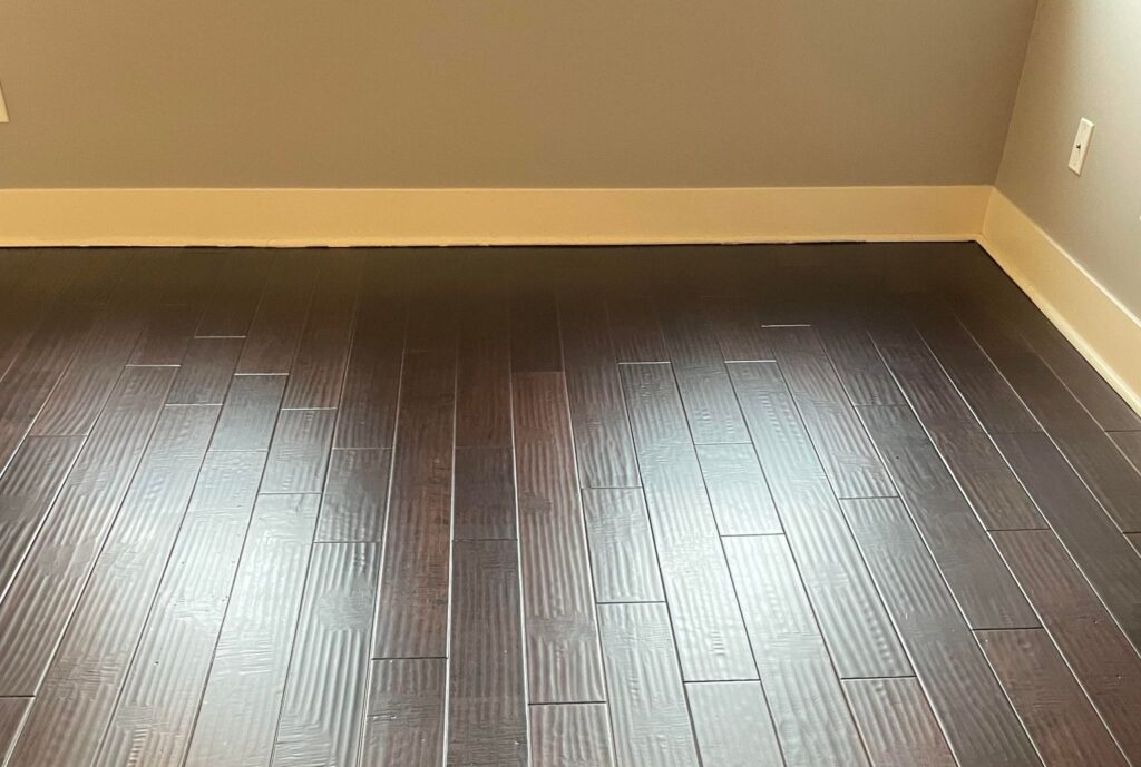 hardwood floor cleaning before picture in west chester oh